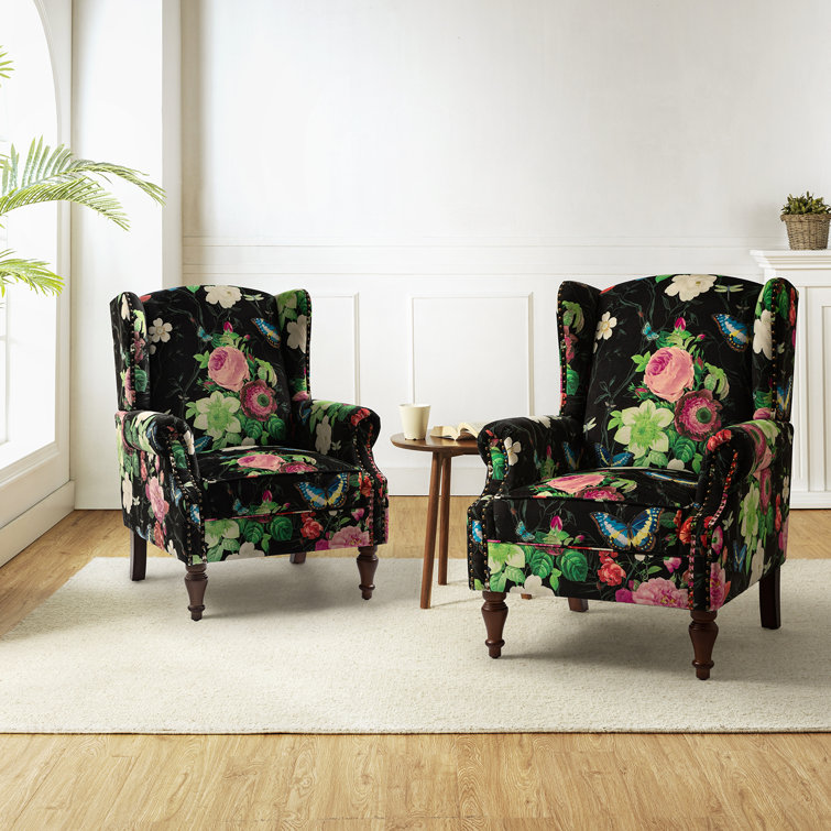 Armchair discount patterned fabric